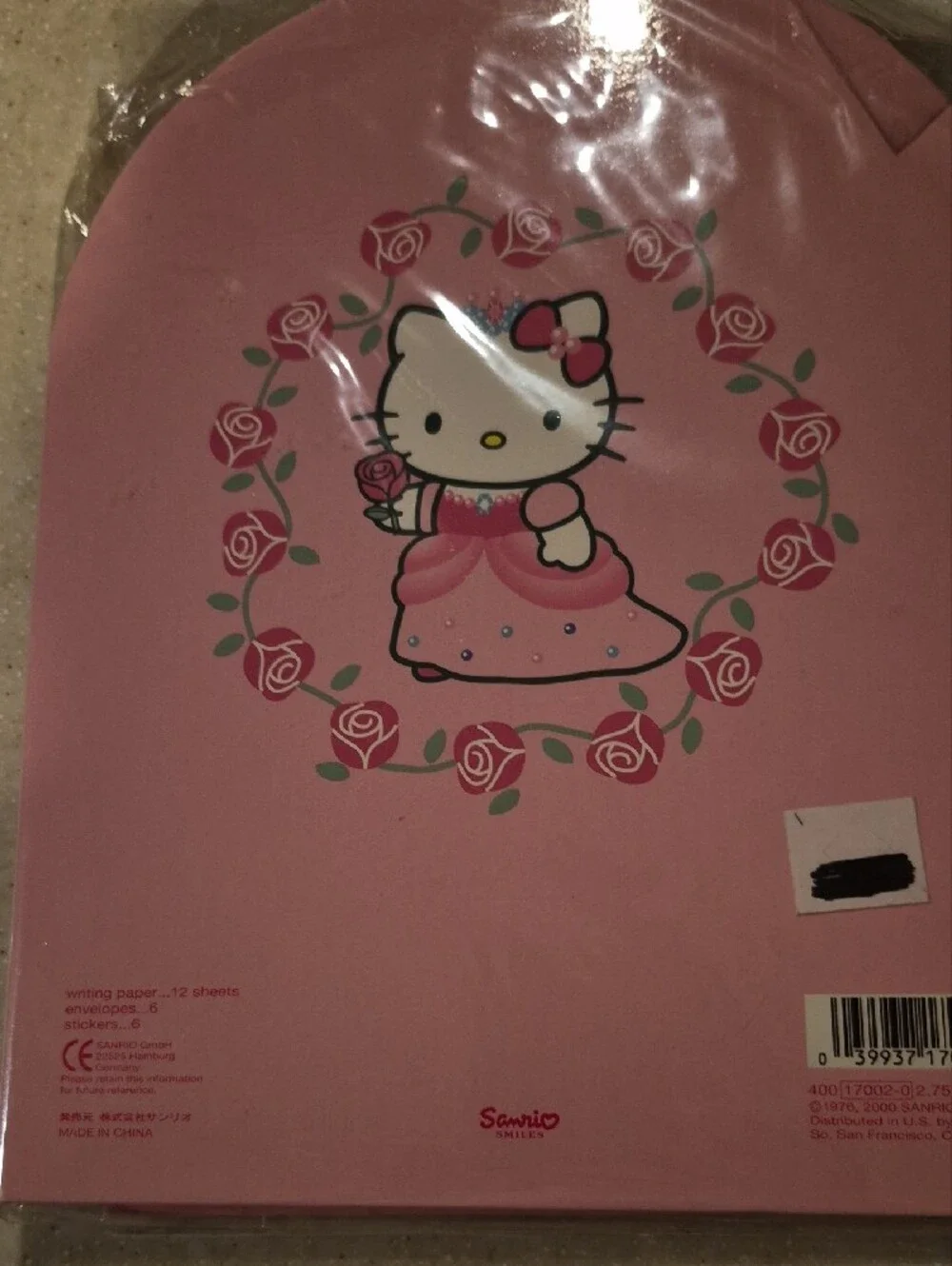 Hello Kitty Pink and Pastel Blue Princess Stationery Set Y2k 2000